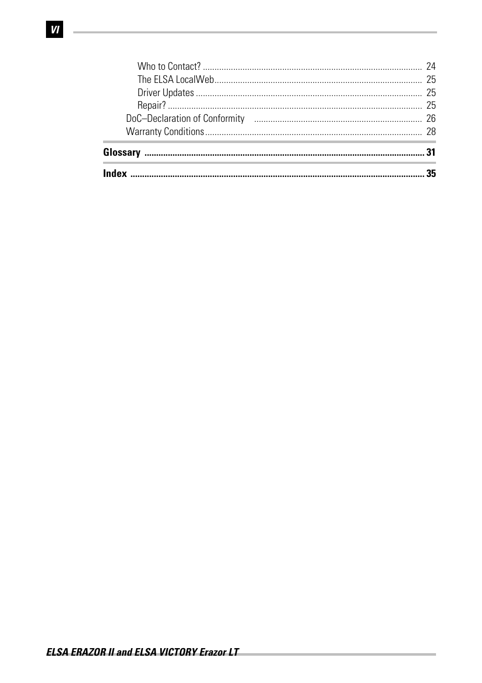 ELSA Erazor II User Manual | Page 6 / 42