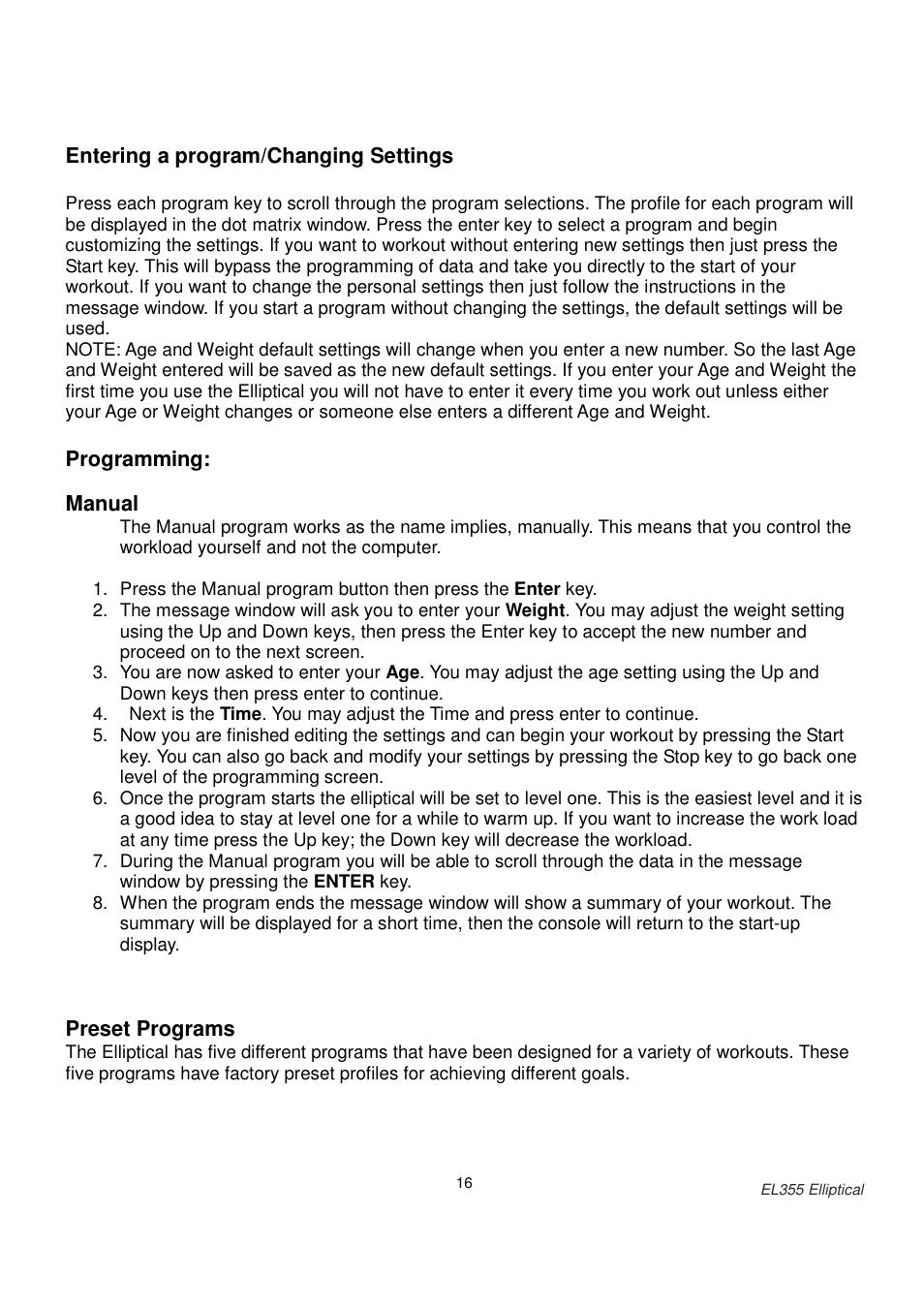 ESPRIT EL355 User Manual | Page 17 / 21