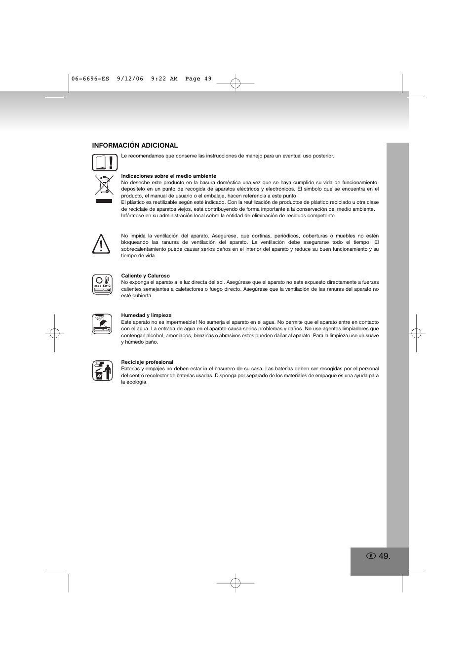 Elta 6696 User Manual | Page 49 / 90