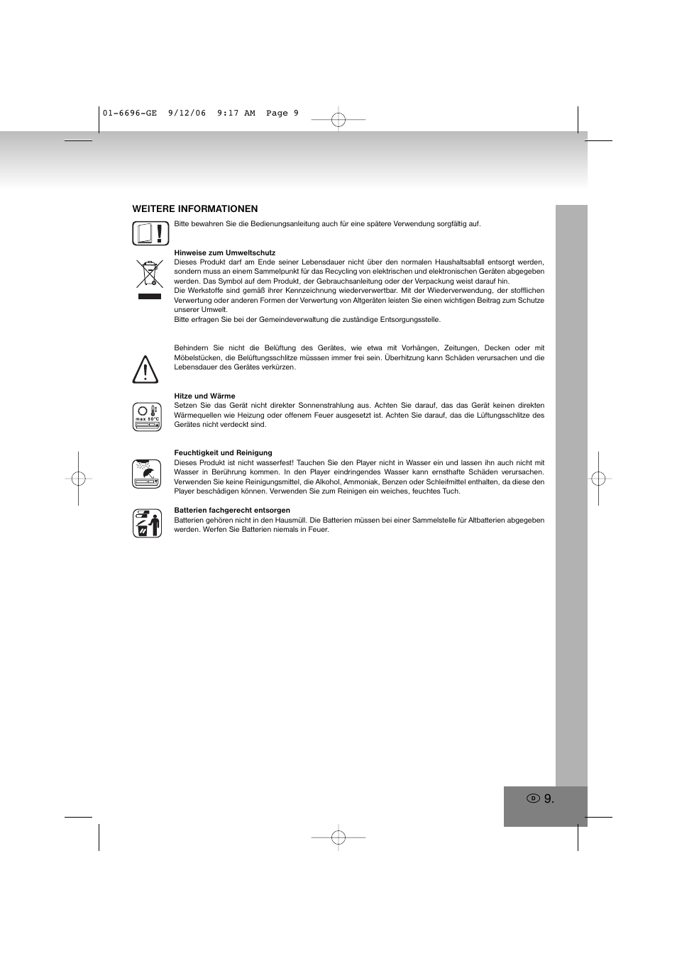 Elta 6696 User Manual | Page 9 / 90