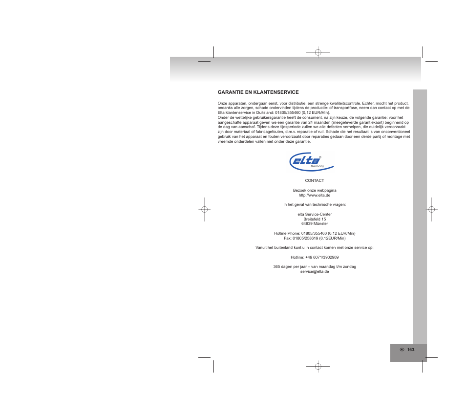 Elta 6740 User Manual | Page 163 / 254