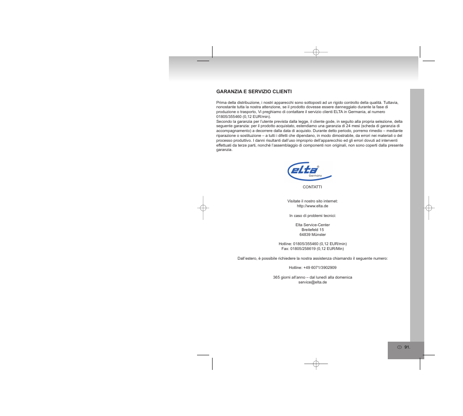 Elta 6740 User Manual | Page 91 / 254