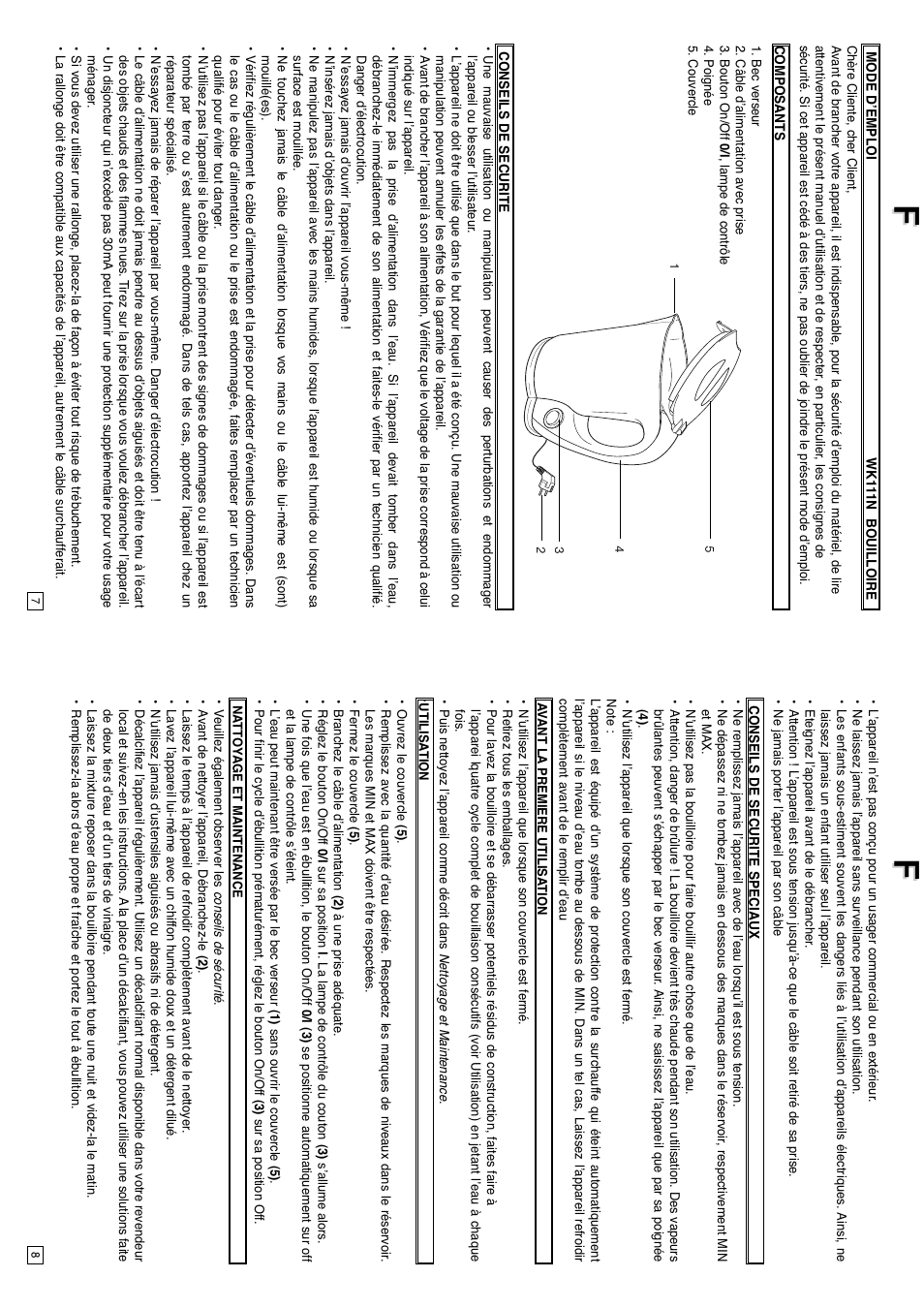 Elta Water Kettle User Manual | Page 5 / 16
