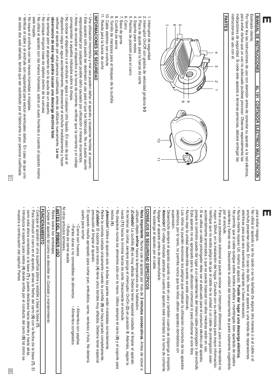 Elta AL101 User Manual | Page 12 / 21