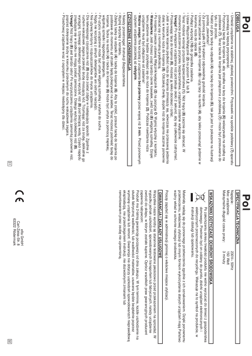 Elta AL101 User Manual | Page 17 / 21