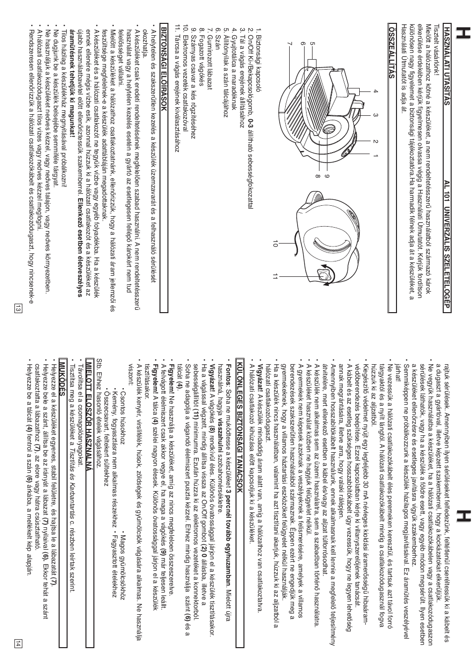 Elta AL101 User Manual | Page 8 / 21