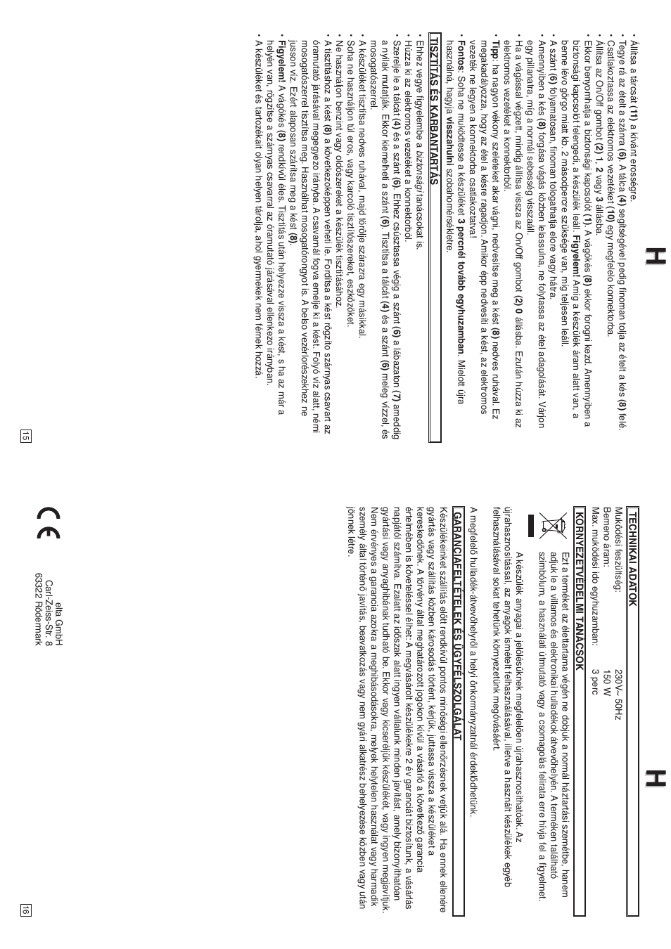 Elta AL101 User Manual | Page 9 / 21