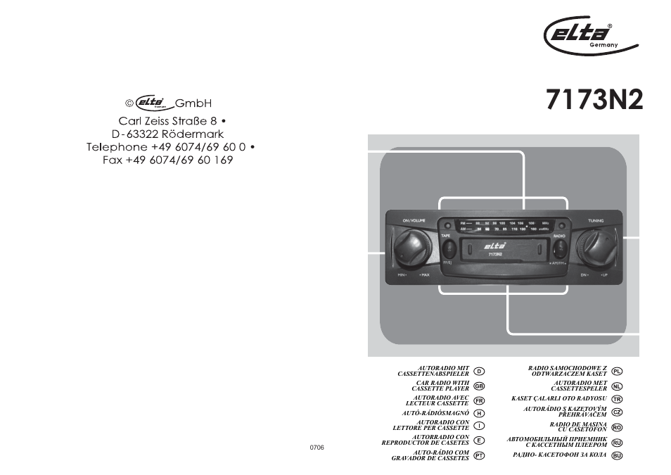 Elta 7173N2 User Manual | 71 pages