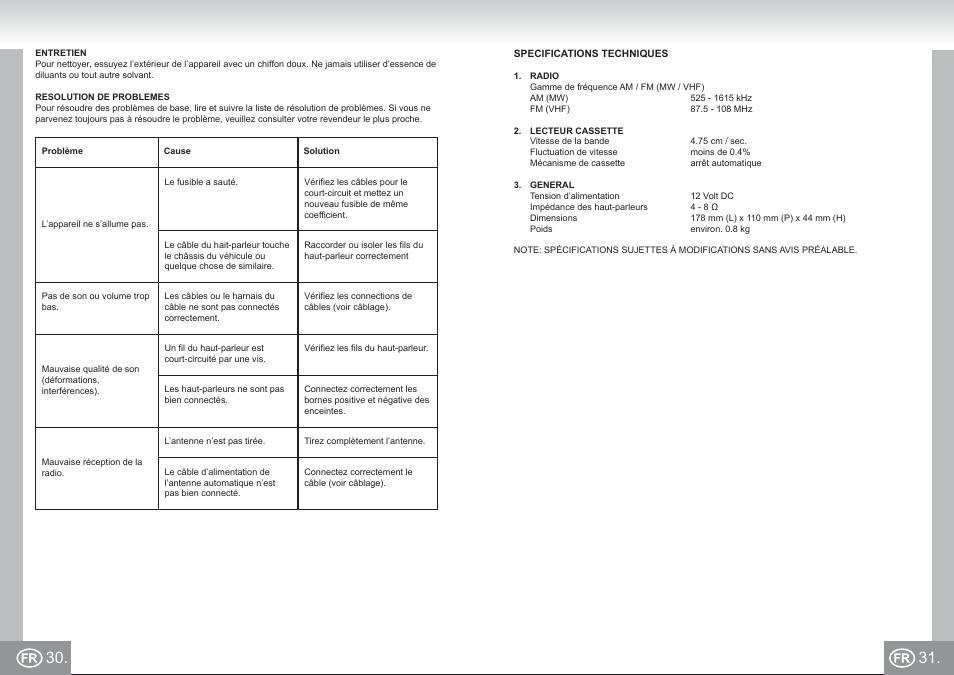 7173n2 im p030,31_fr.pdf | Elta 7173N2 User Manual | Page 16 / 71
