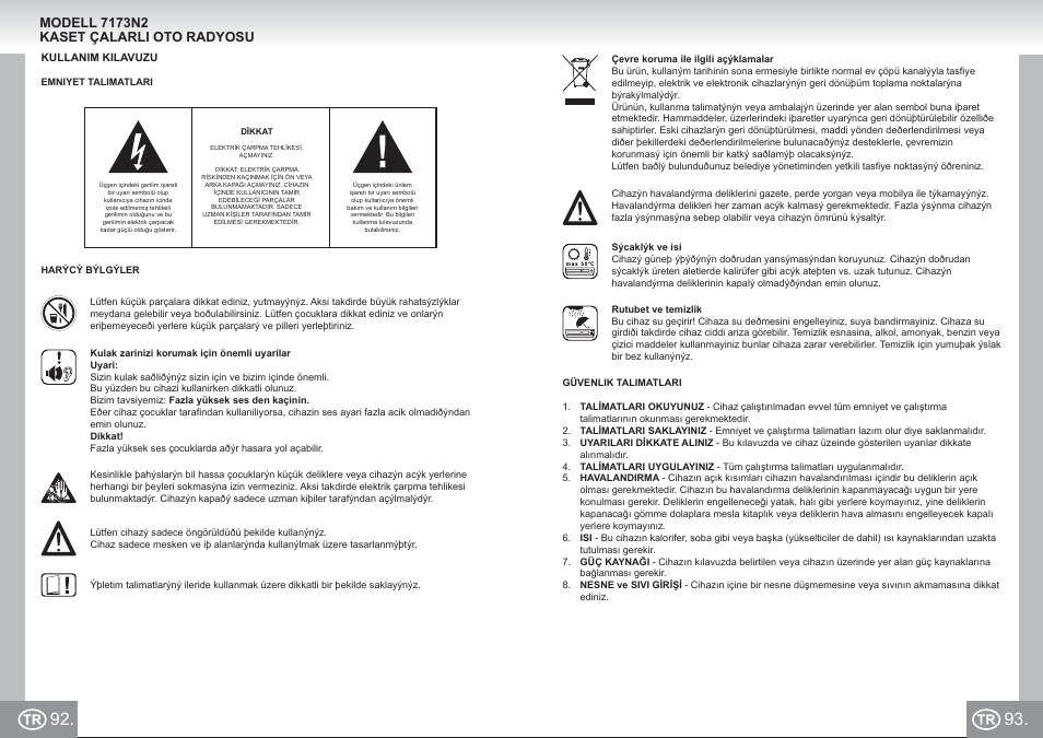7173n2 im p092,93_tr.pdf | Elta 7173N2 User Manual | Page 47 / 71