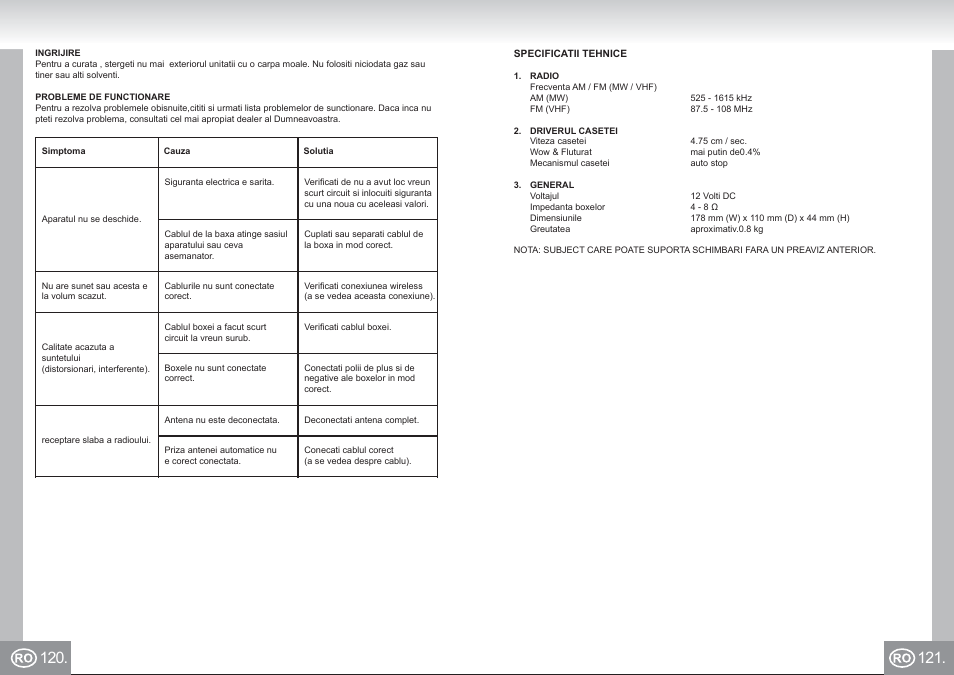 7173n2 im p120,121_ro.pdf | Elta 7173N2 User Manual | Page 61 / 71