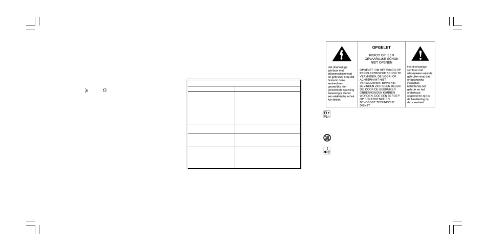 Onderhoud, Specificaties, Gids voor oplossen van problemen | Elta 5786CK User Manual | Page 21 / 22