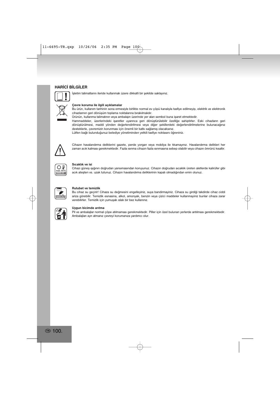Elta 6695 User Manual | Page 100 / 101