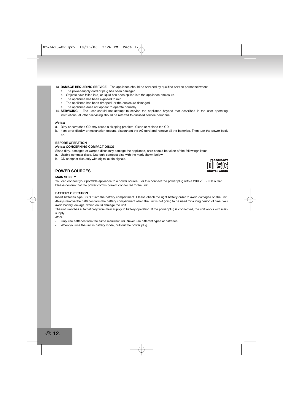 Elta 6695 User Manual | Page 12 / 101