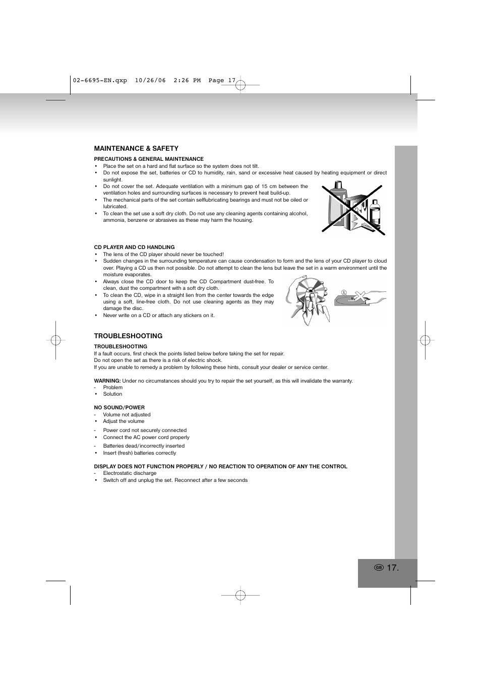 Elta 6695 User Manual | Page 17 / 101