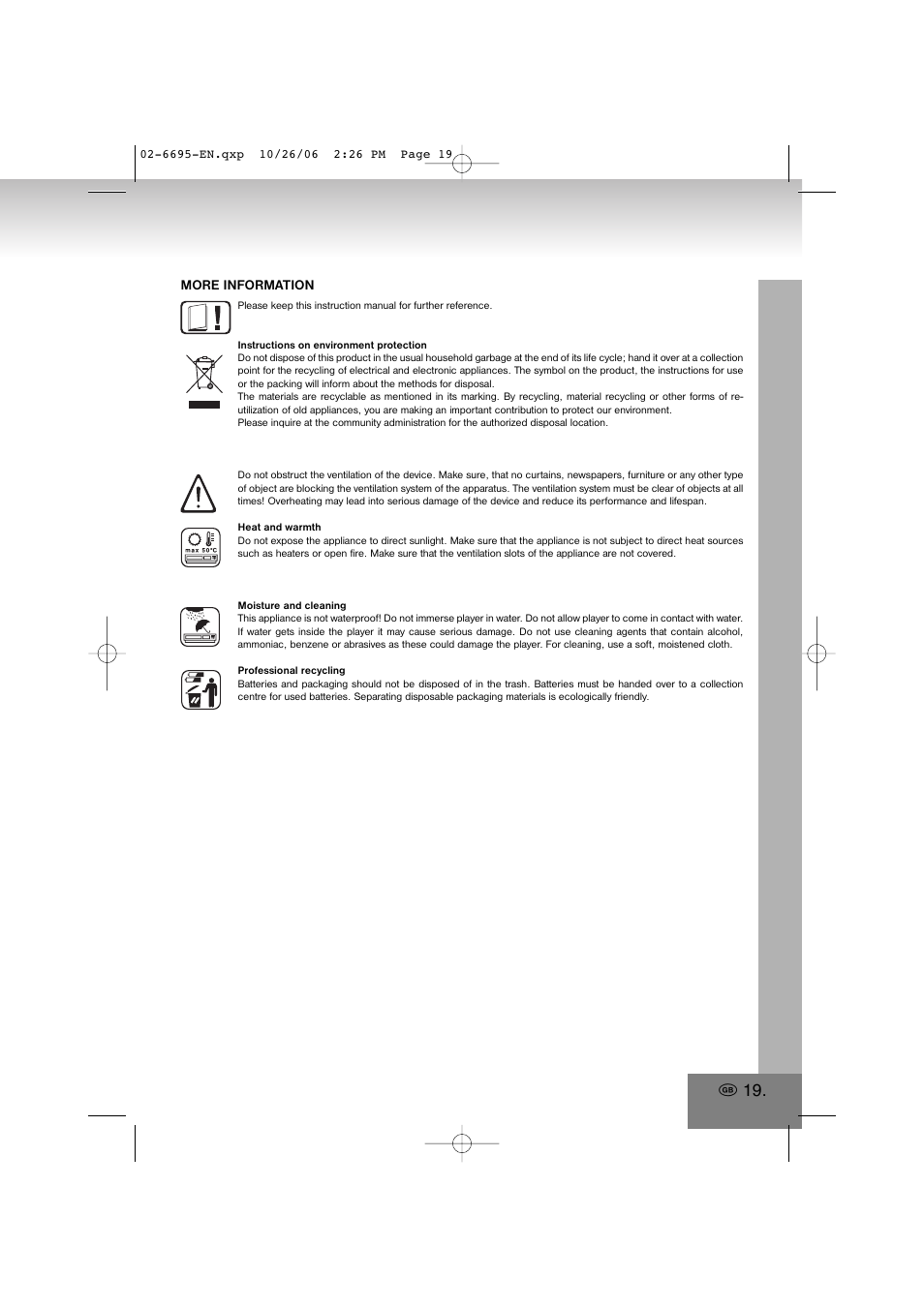 Elta 6695 User Manual | Page 19 / 101