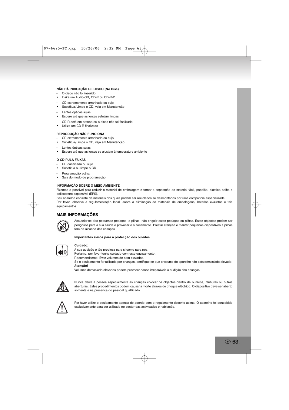 Elta 6695 User Manual | Page 63 / 101