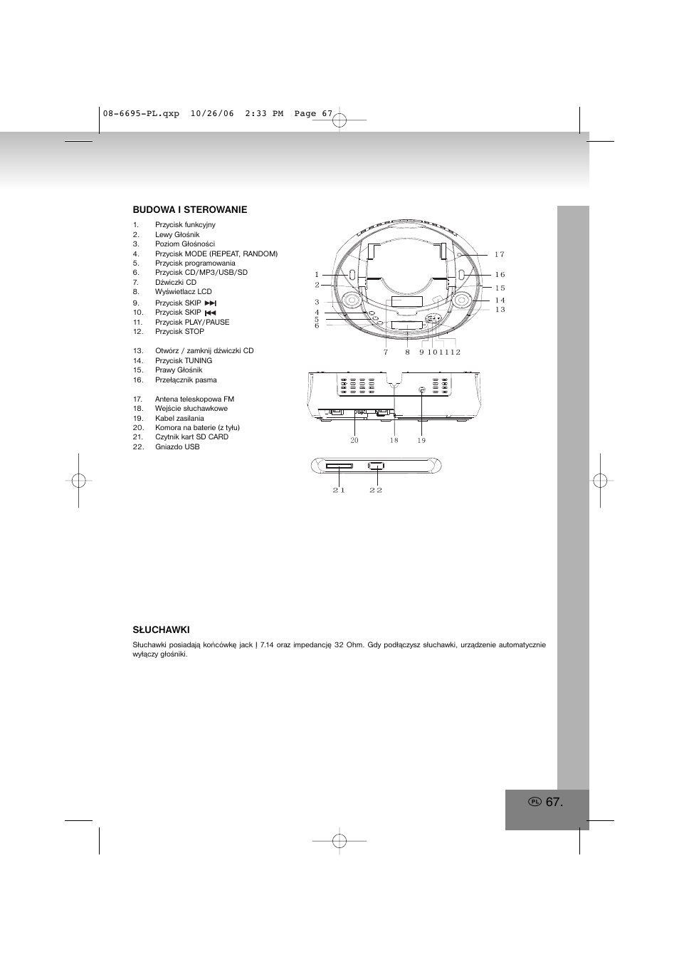 Elta 6695 User Manual | Page 67 / 101