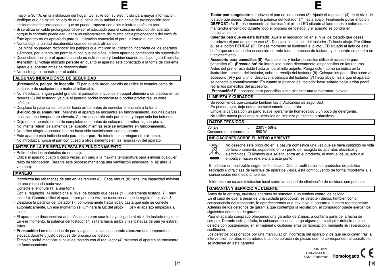 Elta T127 User Manual | Page 10 / 18