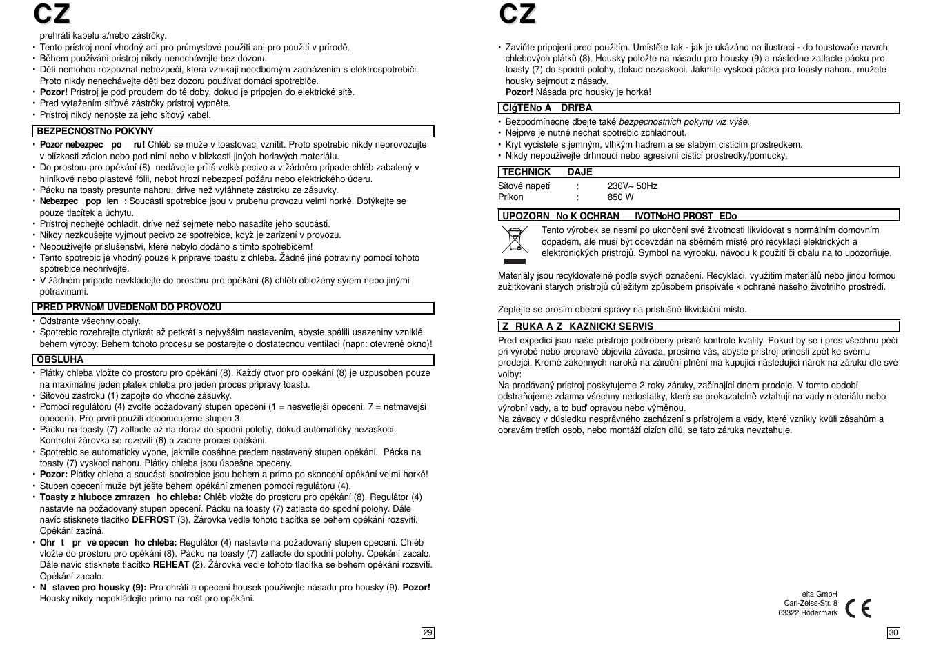 Elta T127 User Manual | Page 16 / 18