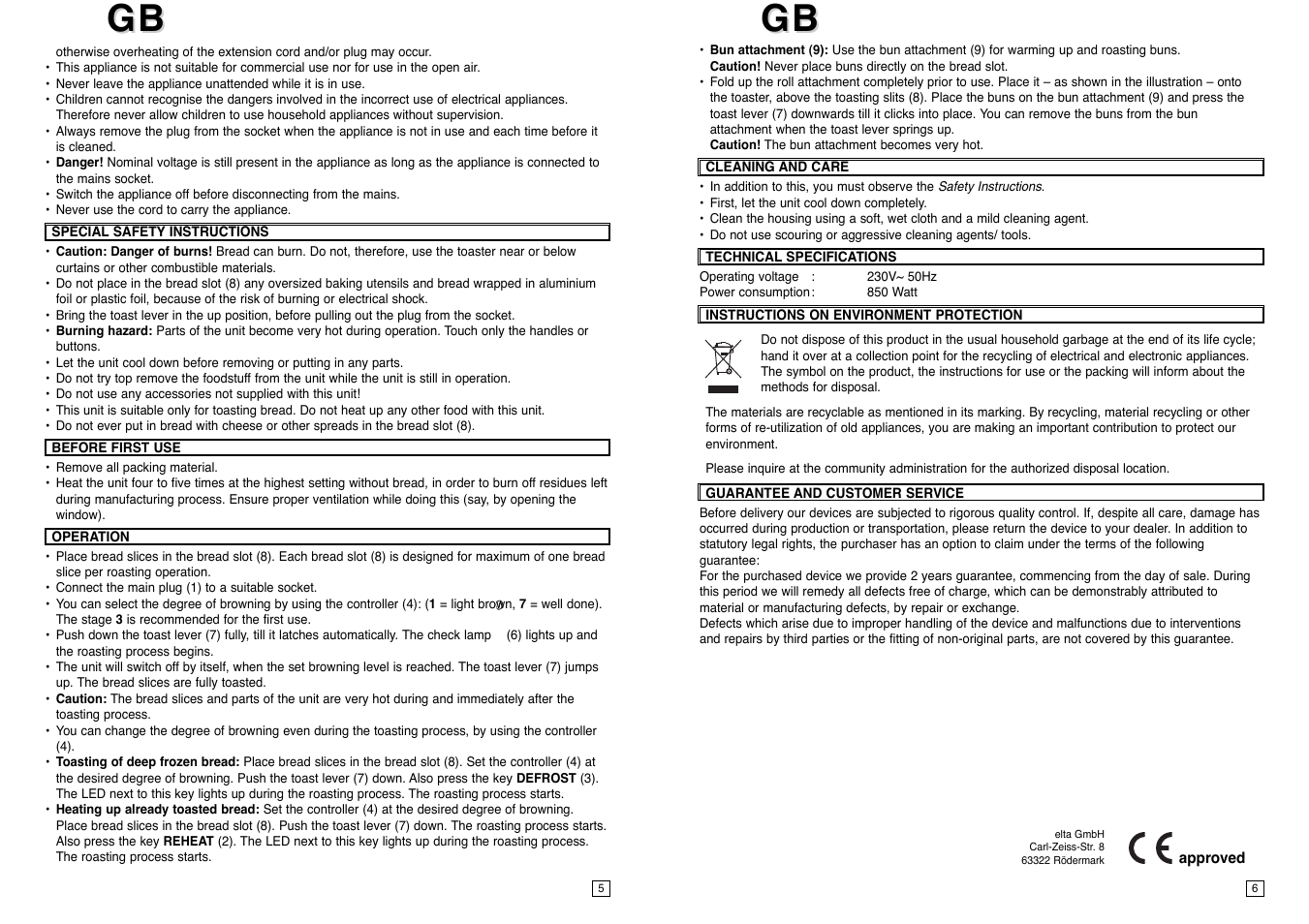Elta T127 User Manual | Page 4 / 18
