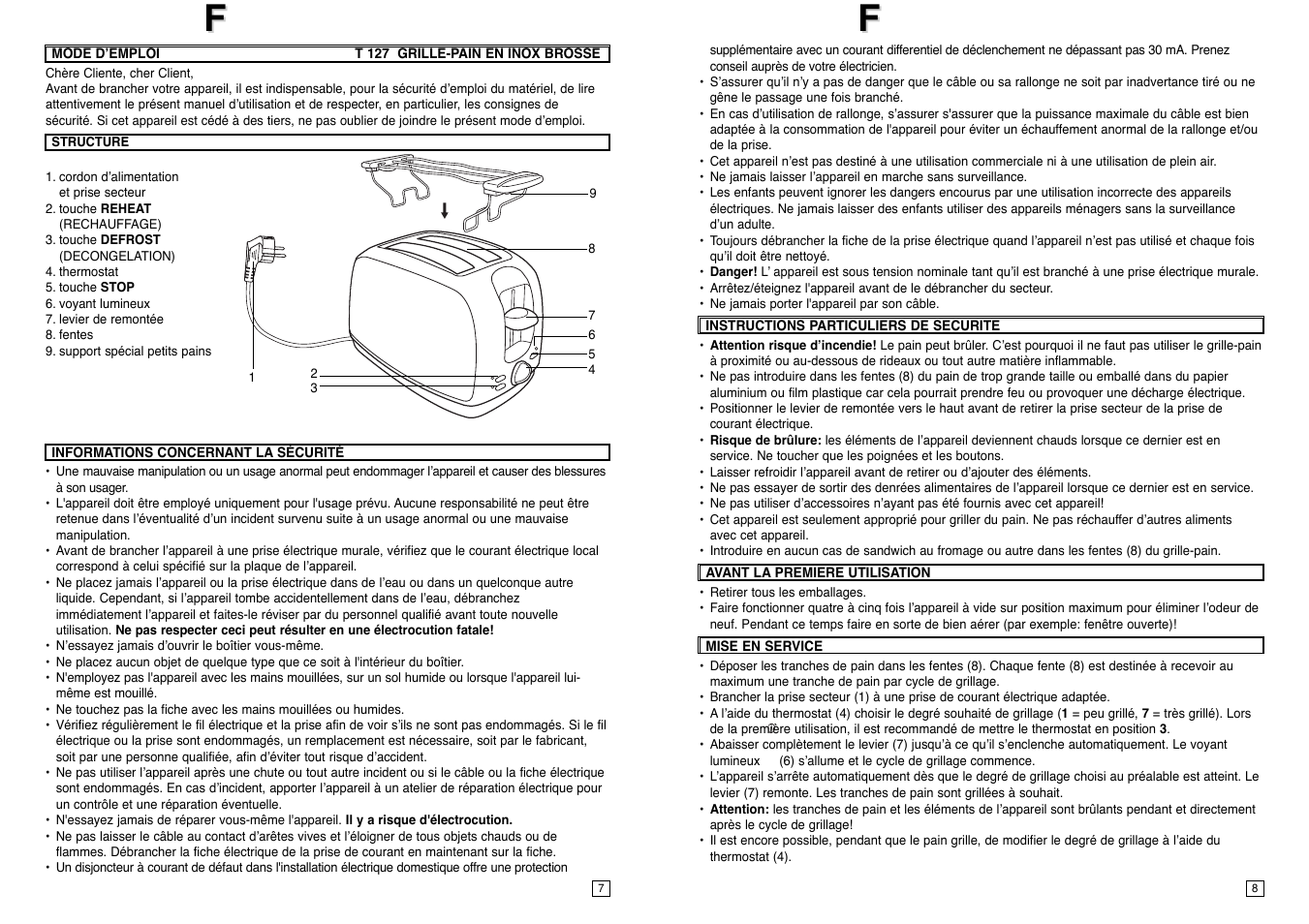Elta T127 User Manual | Page 5 / 18