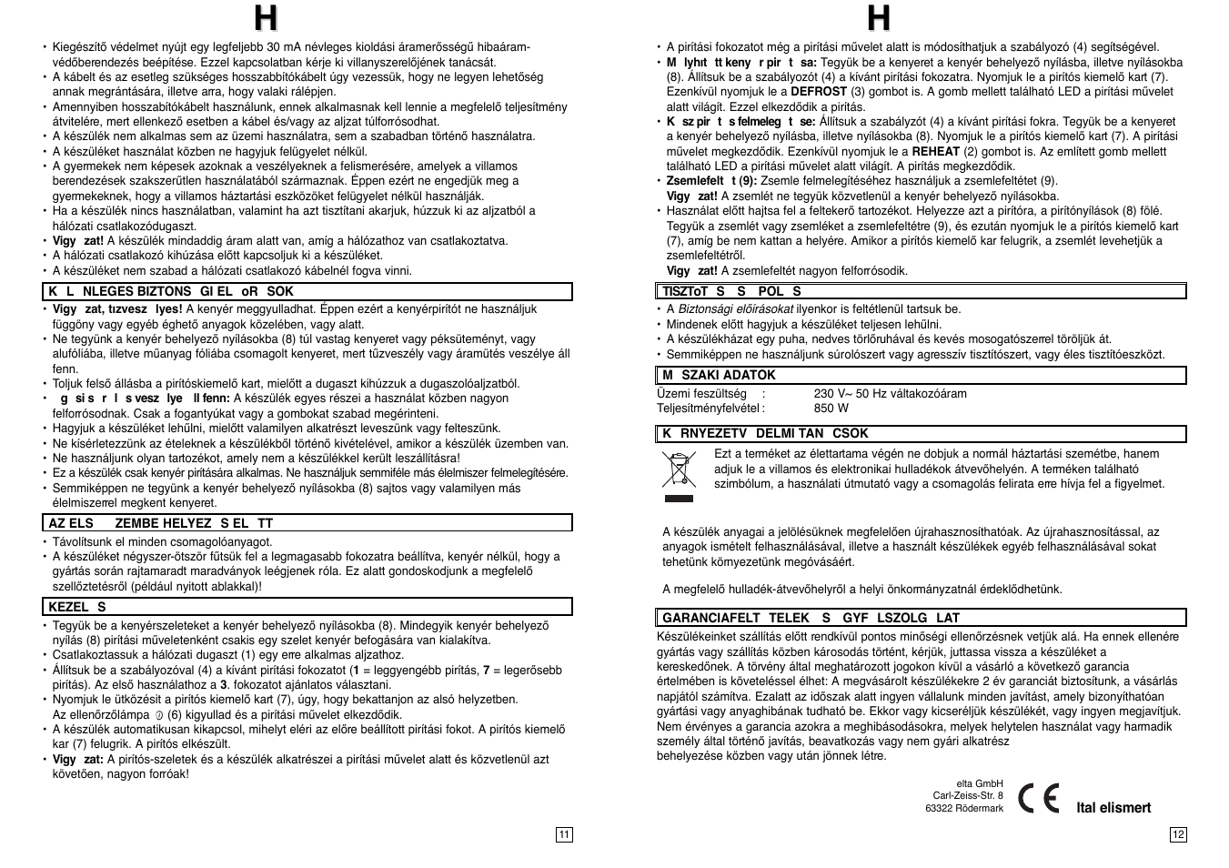 Elta T127 User Manual | Page 7 / 18