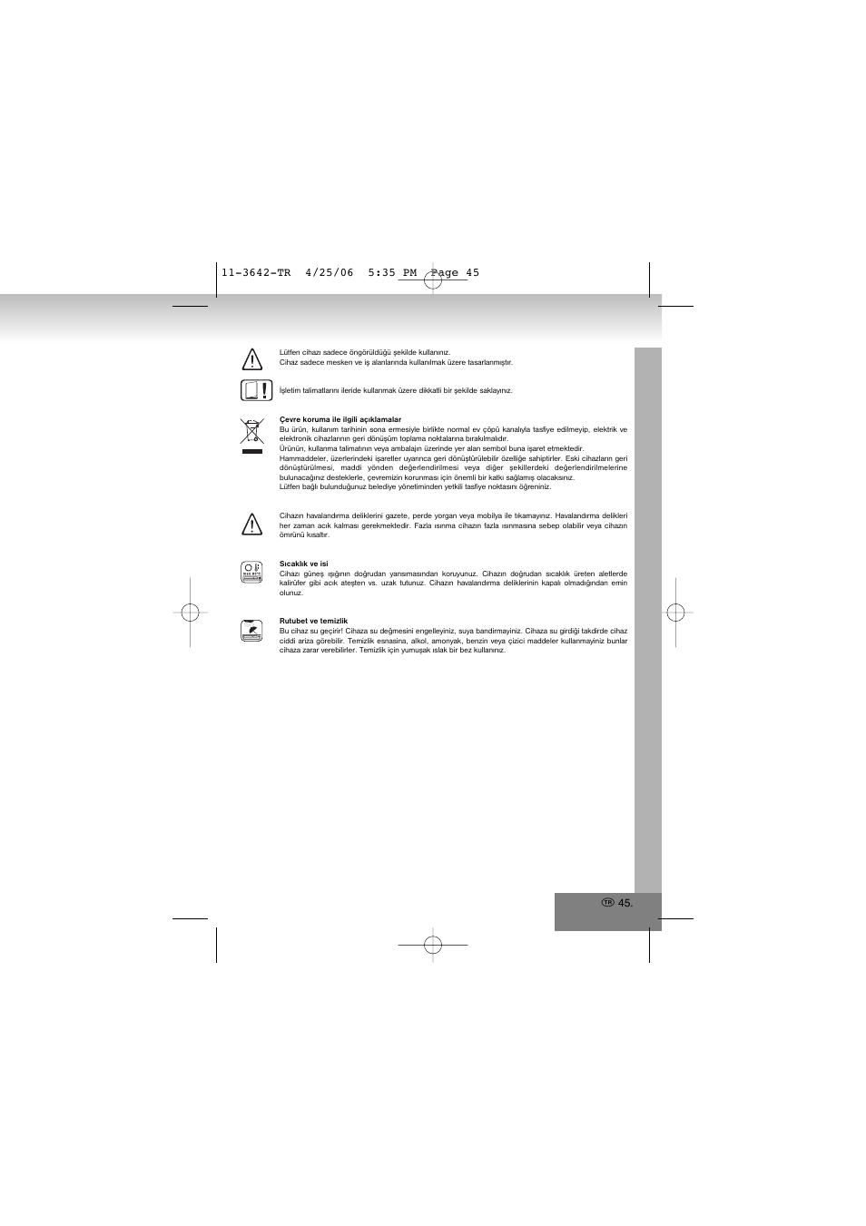 Elta 3642 User Manual | Page 45 / 46