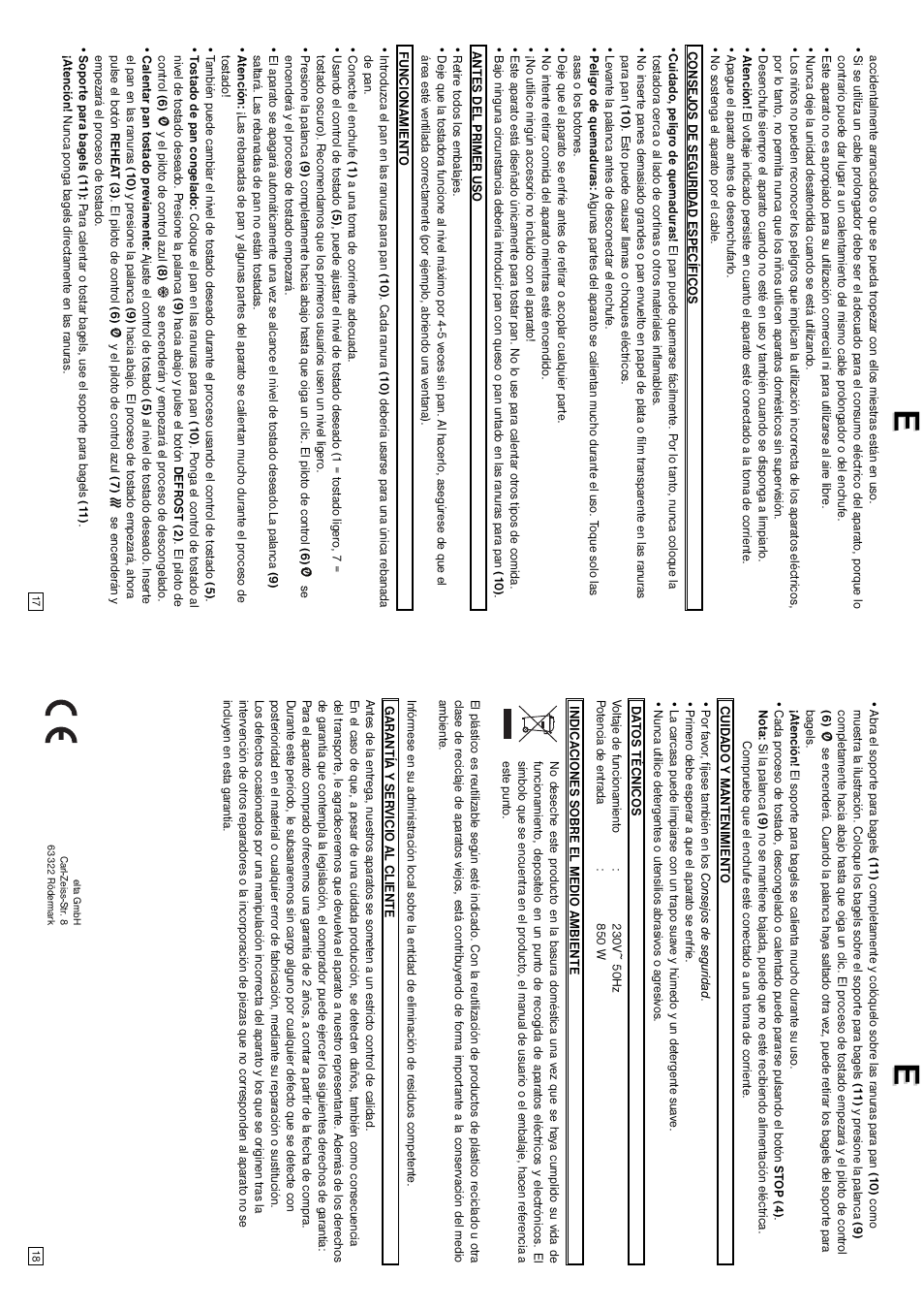 Elta T405 User Manual | Page 10 / 22