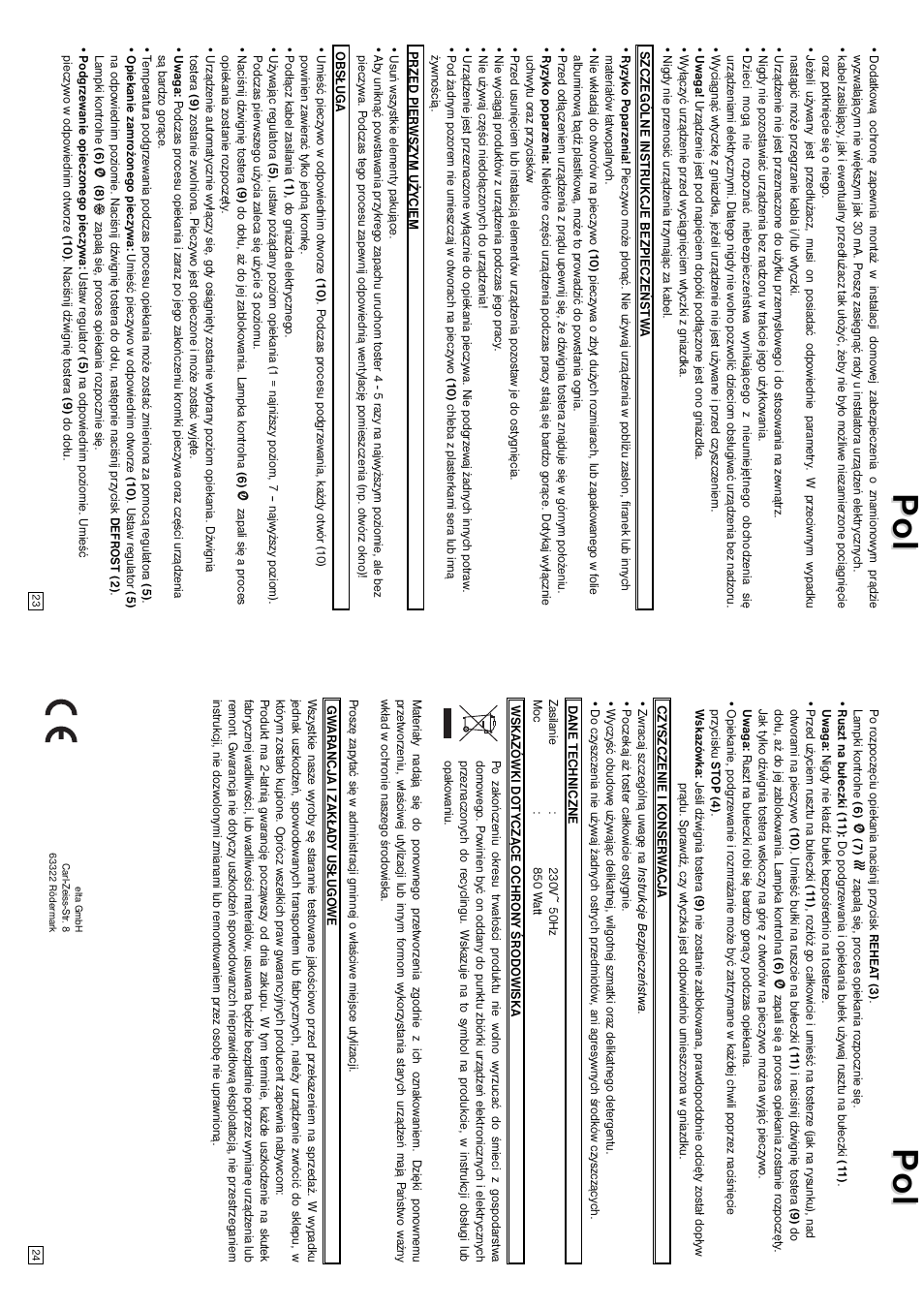 Pol ol p p ol ol | Elta T405 User Manual | Page 13 / 22