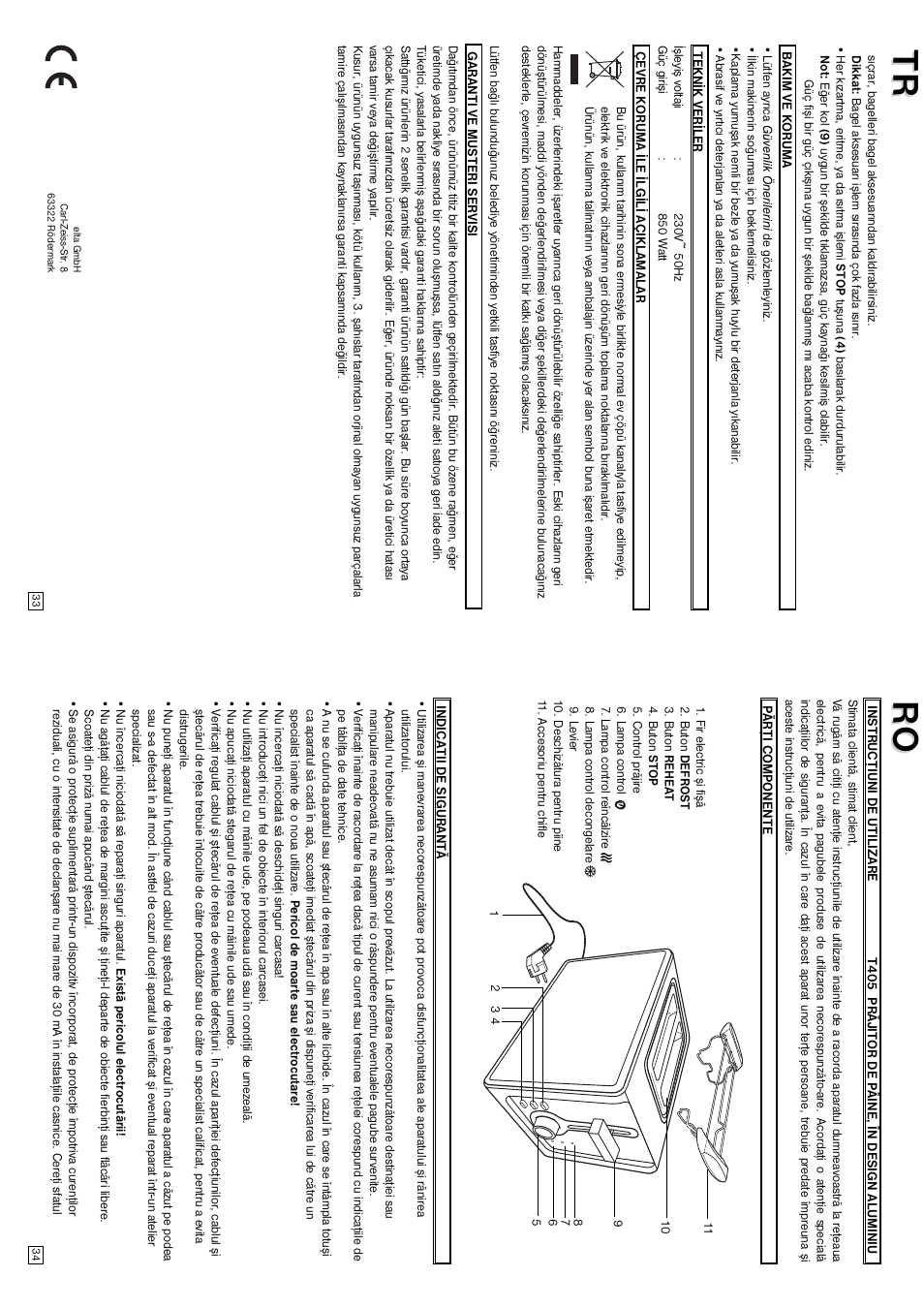 Elta T405 User Manual | Page 18 / 22