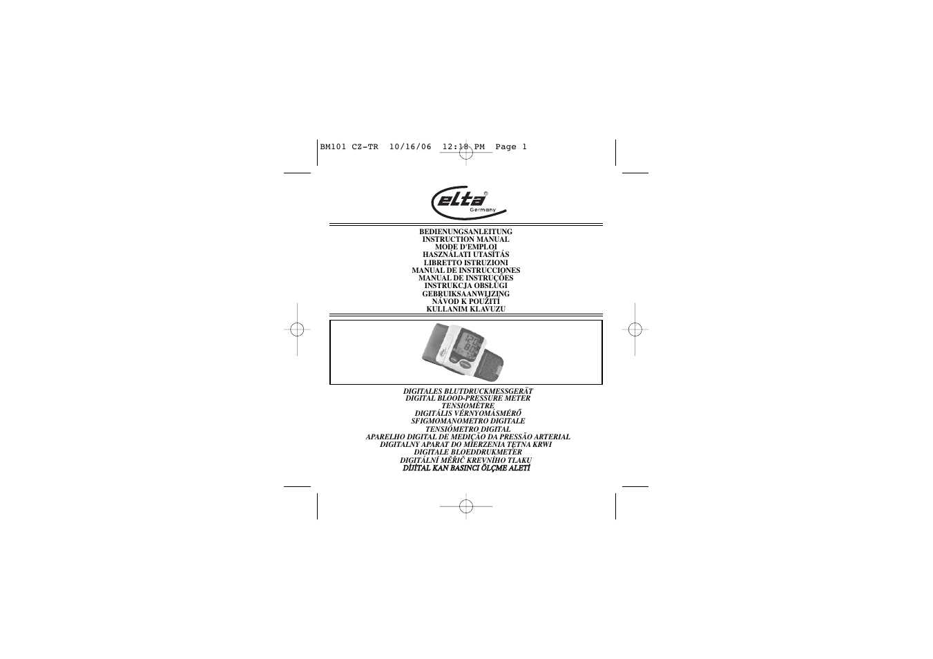 Elta BM-101 User Manual | 133 pages