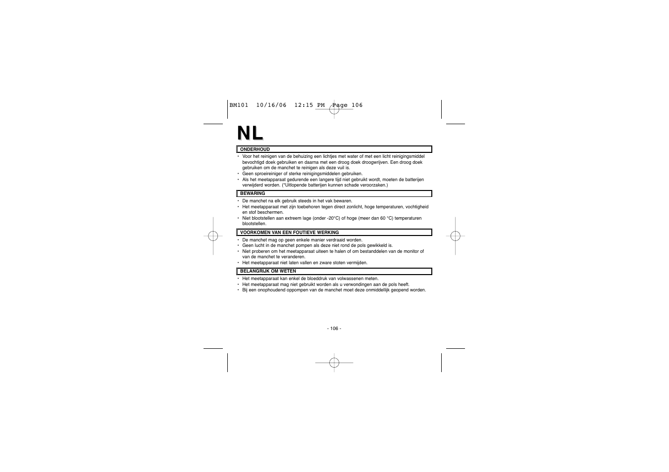 Elta BM-101 User Manual | Page 106 / 133