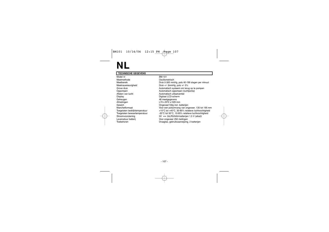 Elta BM-101 User Manual | Page 107 / 133