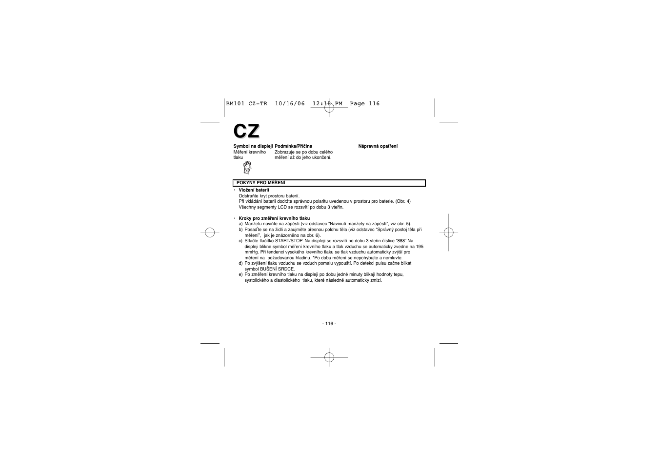 Elta BM-101 User Manual | Page 116 / 133