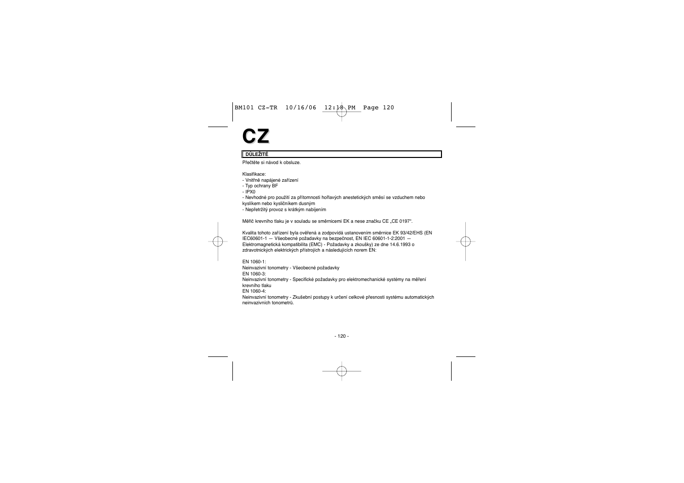 Elta BM-101 User Manual | Page 120 / 133