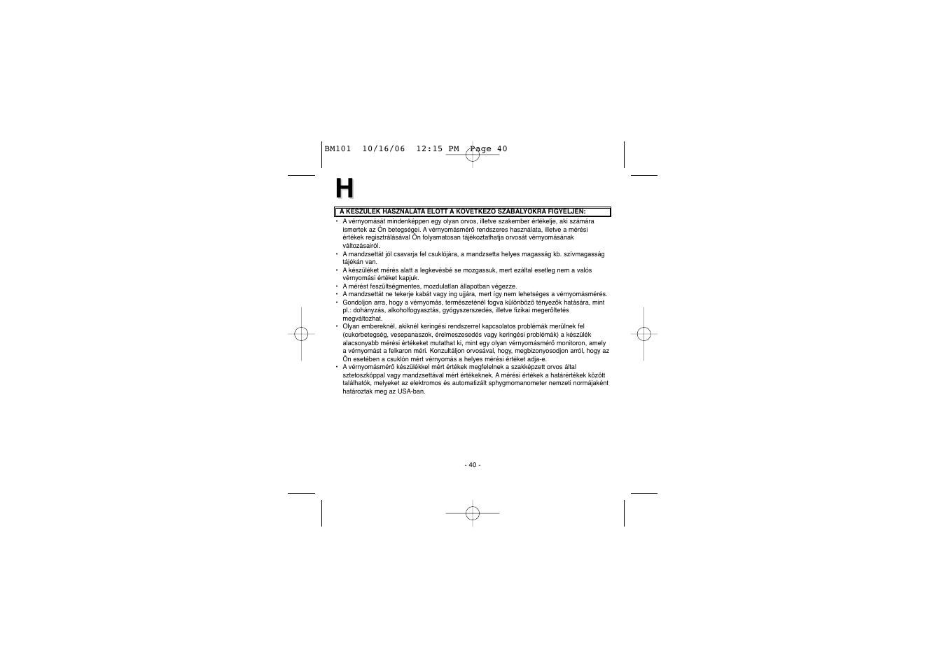Elta BM-101 User Manual | Page 40 / 133