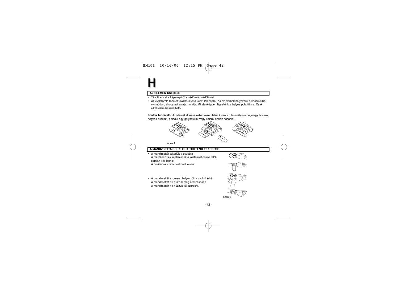 Elta BM-101 User Manual | Page 42 / 133