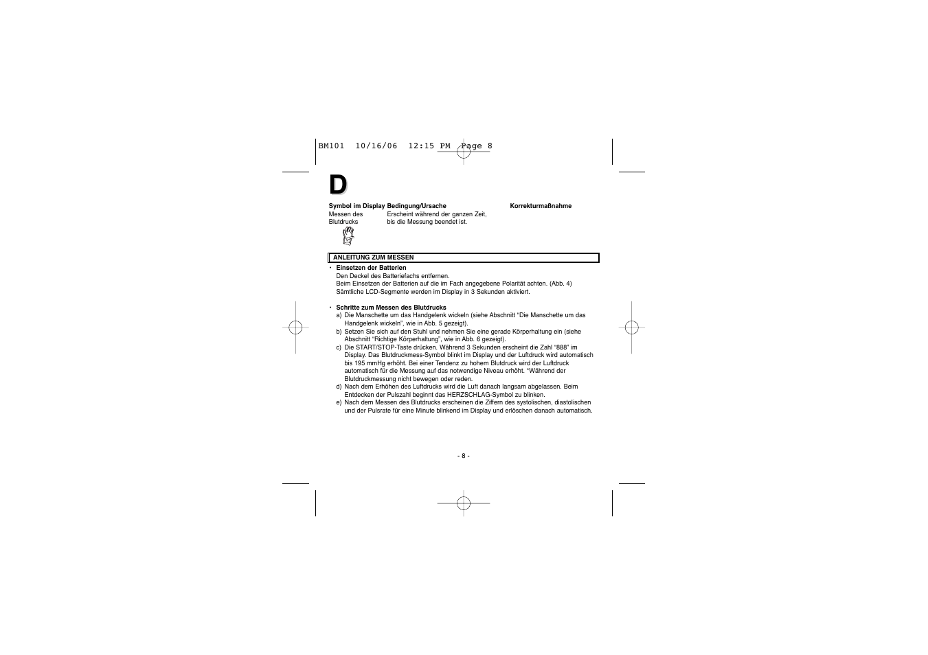 Elta BM-101 User Manual | Page 8 / 133