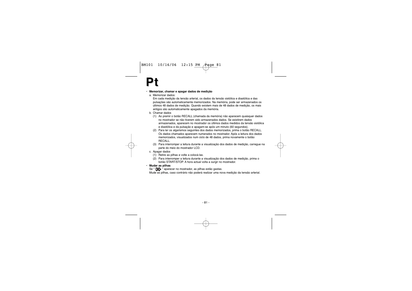 Elta BM-101 User Manual | Page 81 / 133