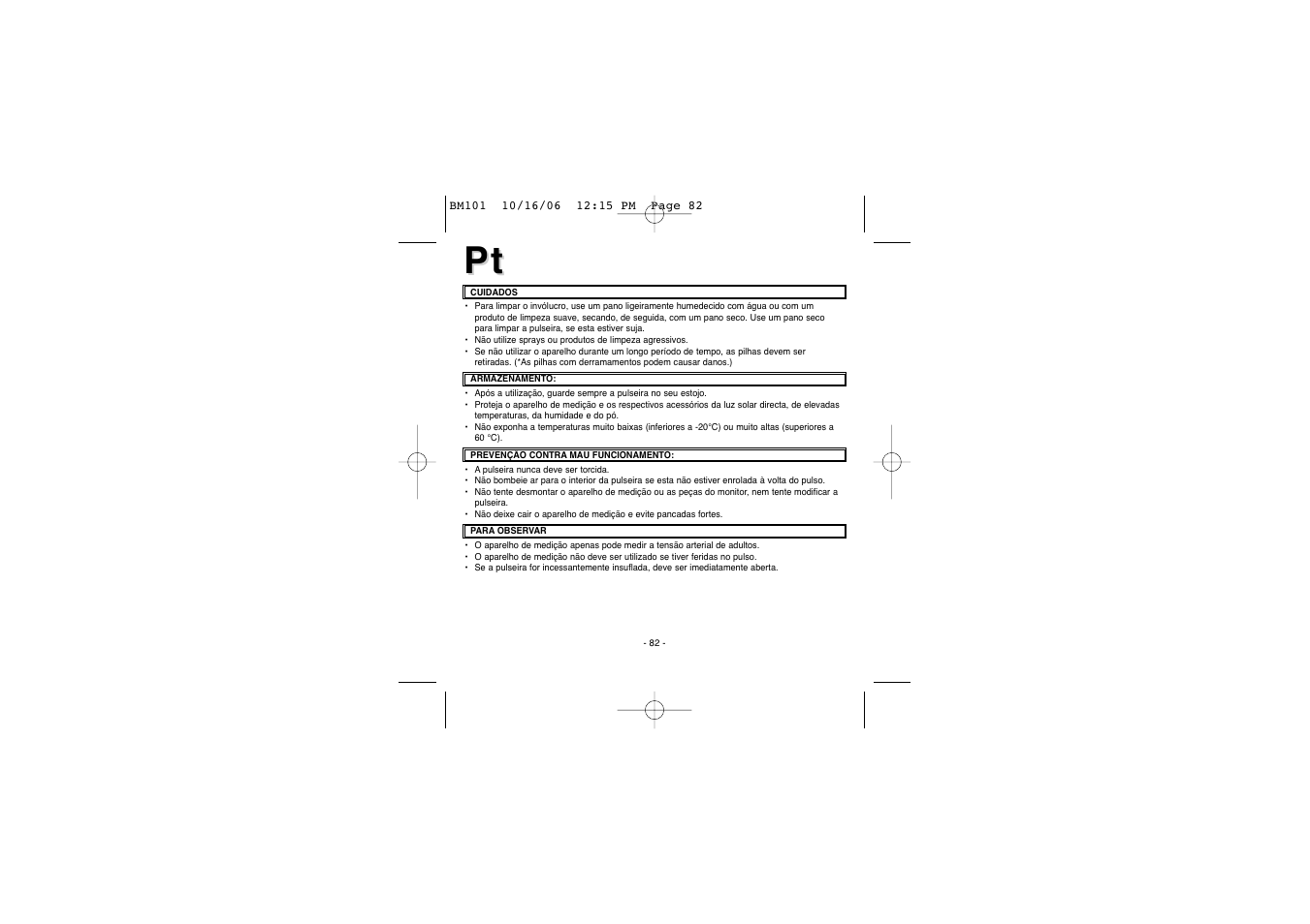 Elta BM-101 User Manual | Page 82 / 133