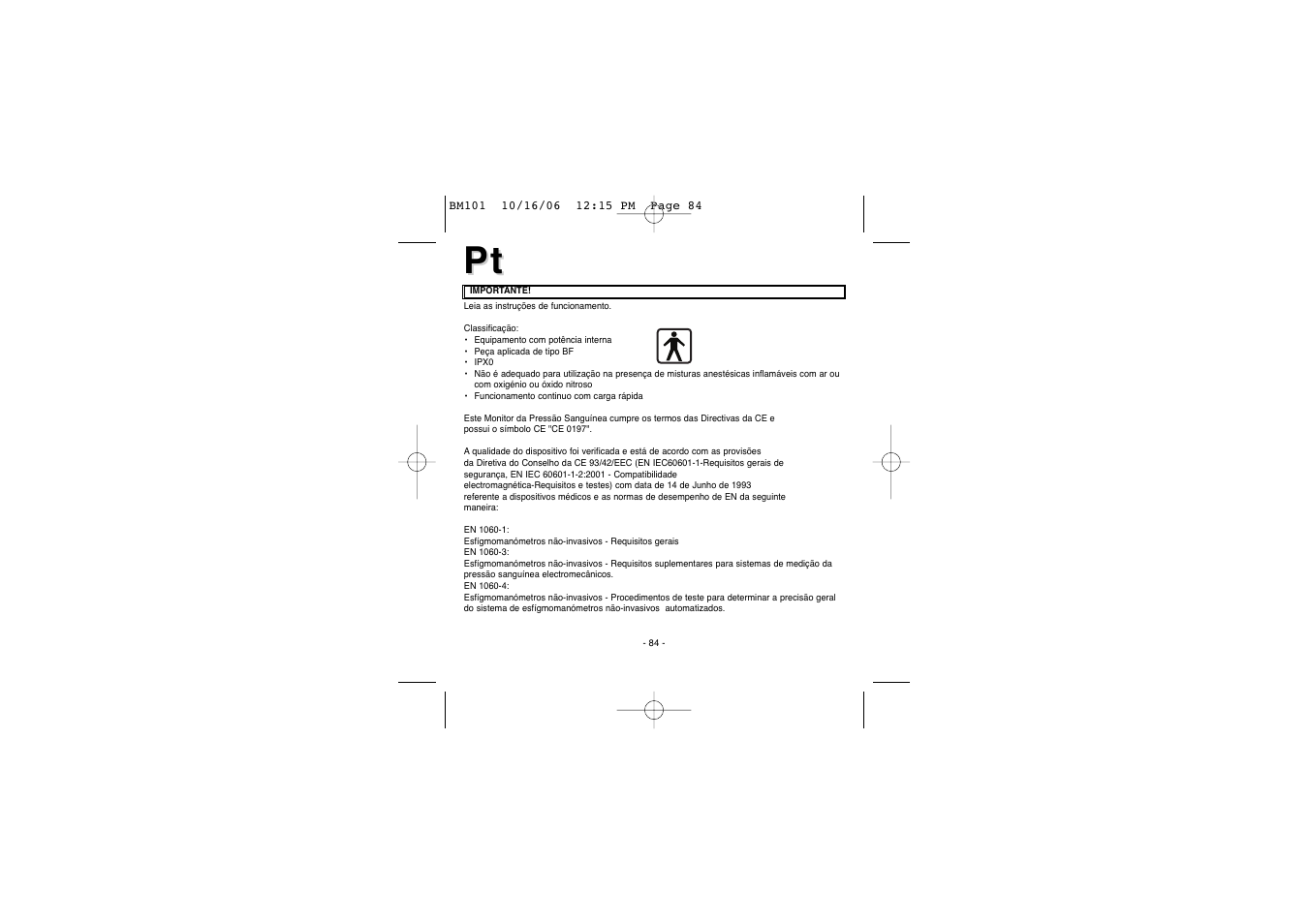 Elta BM-101 User Manual | Page 84 / 133