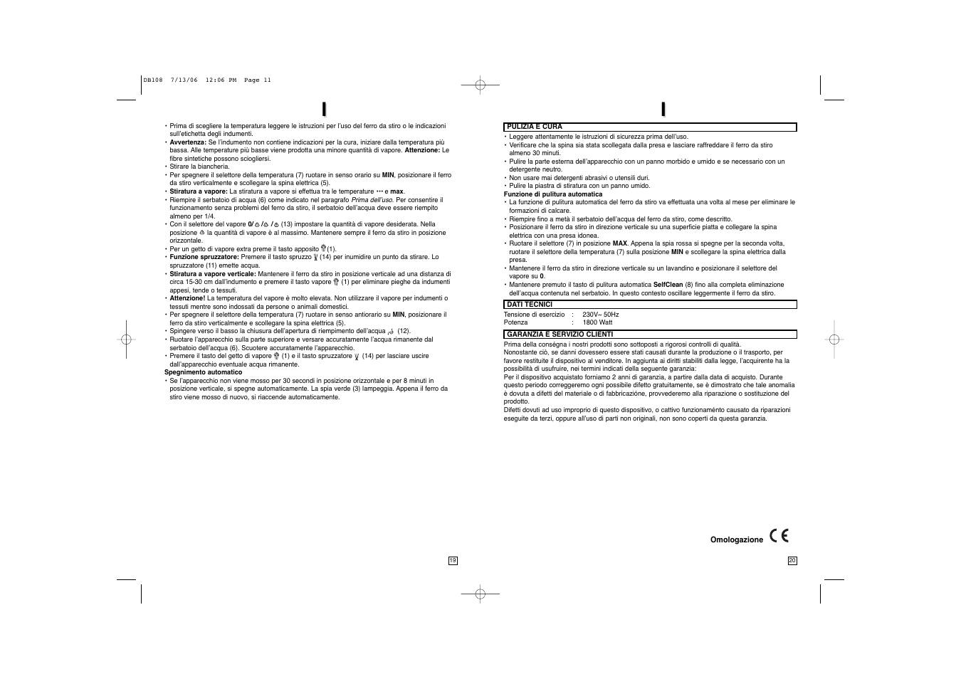 Elta DB108 User Manual | Page 11 / 19