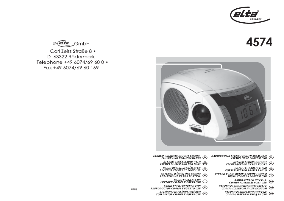 Elta 4574 User Manual | 85 pages