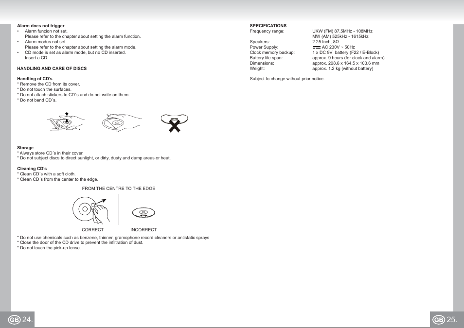 Elta 4574_im p024,25_gb.pdf | Elta 4574 User Manual | Page 13 / 85