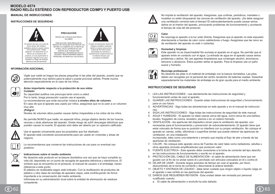 Elta 4574_im p062,63_e.pdf | Elta 4574 User Manual | Page 32 / 85