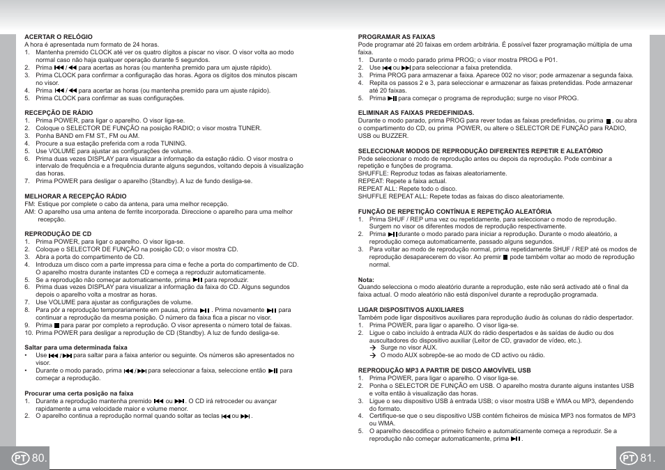 Elta 4574_im p080,81_pt.pdf | Elta 4574 User Manual | Page 41 / 85