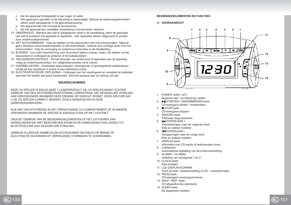 Elta 4574_im p100,101_nl.pdf | Elta 4574 User Manual | Page 51 / 85