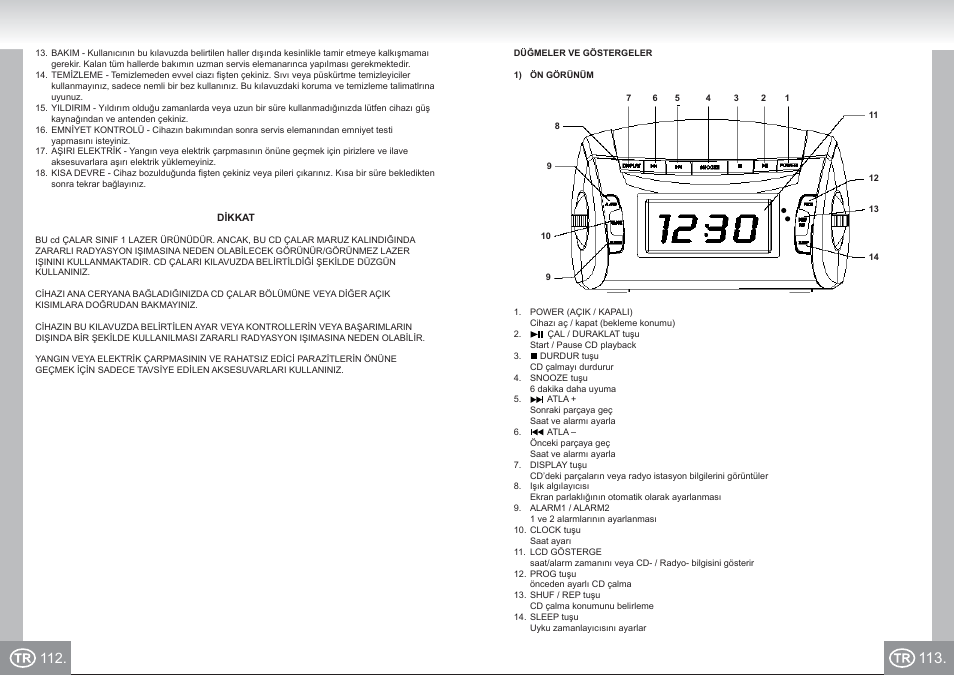 Elta 4574_im p112,113_tr.pdf | Elta 4574 User Manual | Page 57 / 85