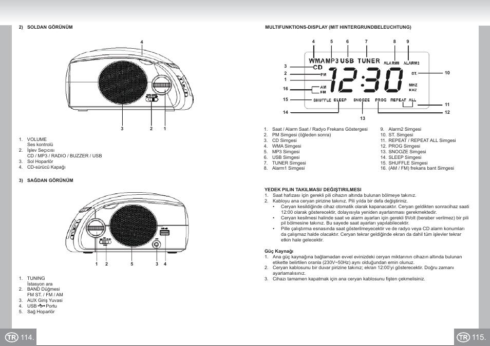 Elta 4574_im p114,115_tr.pdf | Elta 4574 User Manual | Page 58 / 85